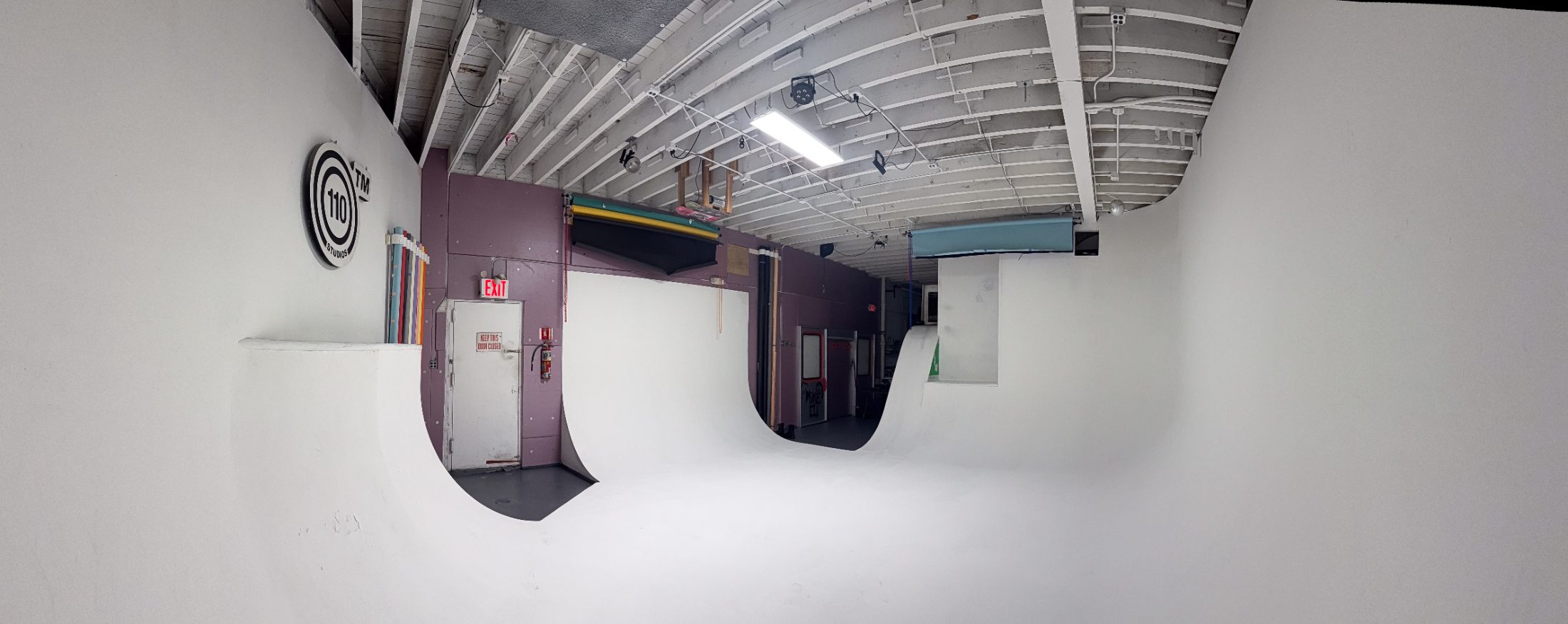 The full 45 by 25 foot wall space