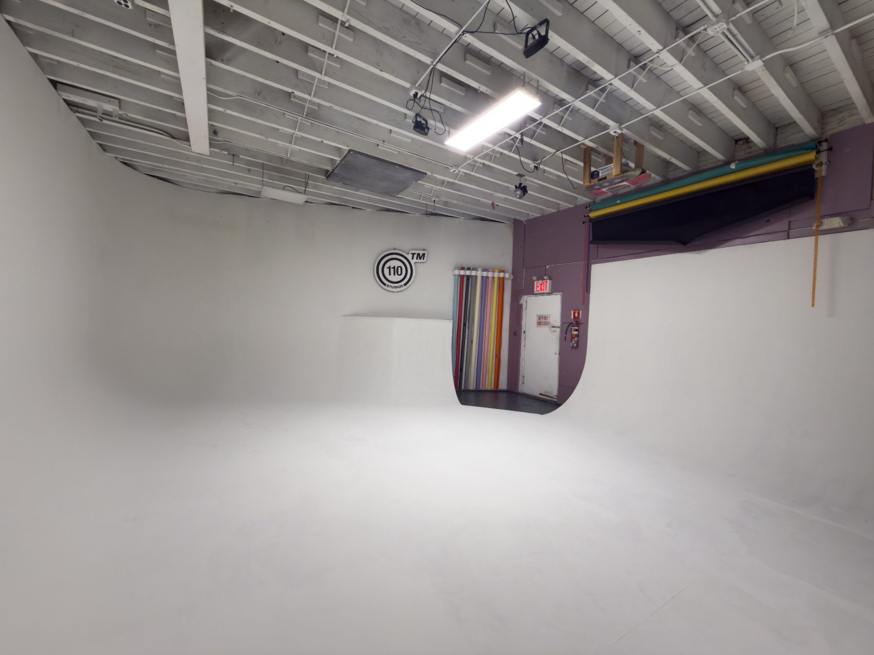 The cyclorama at 110 Studios